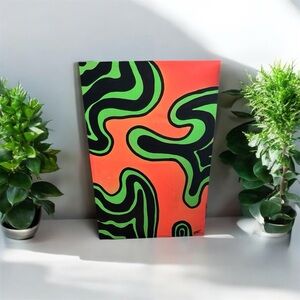 (NEW) ONE OF ONE “LIQUID NEON” HOME/OFFICE DECORATION PAINTING BY WRKNONIT.